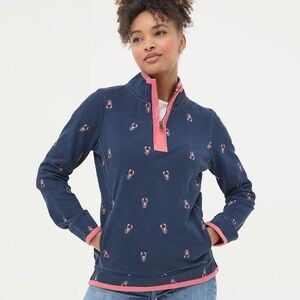 Fatface Airlie Blue Lobster Sweat Top